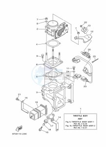 F250AETX drawing THROTTLE-BODY