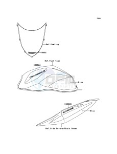 Z750S ZR750K6F FR GB XX (EU ME A(FRICA) drawing Decals(Blue)