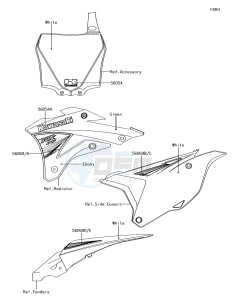 KX85-II KX85DEF EU drawing Decals