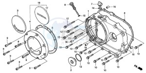 VT1100C3 drawing RIGHT CRANKCASE COVER