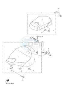 XVS950CU XVS950R ABS XV950 R-SPEC (2DXM) drawing SEAT