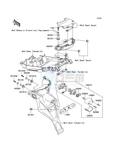 VERSYS KLE650B7F GB XX (EU ME A(FRICA) drawing Taillight(s)