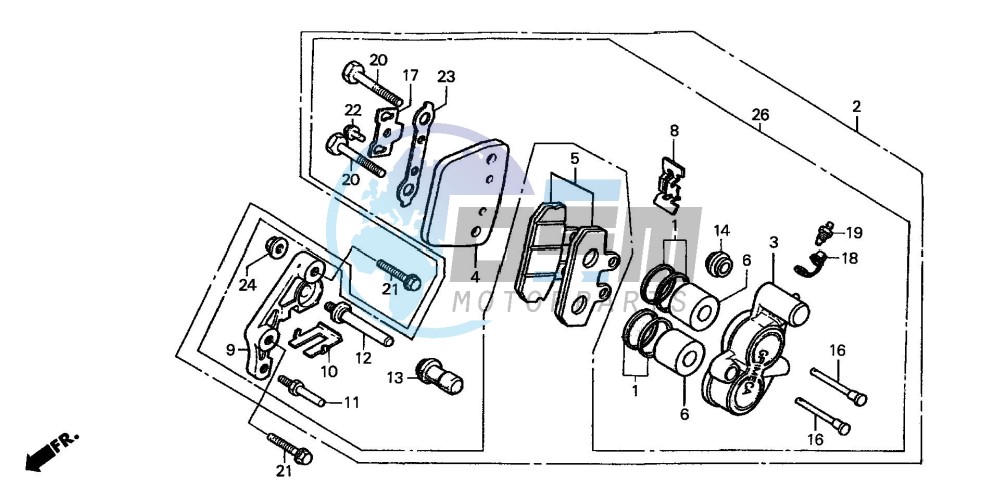 FRONT BRAKE CALIPER