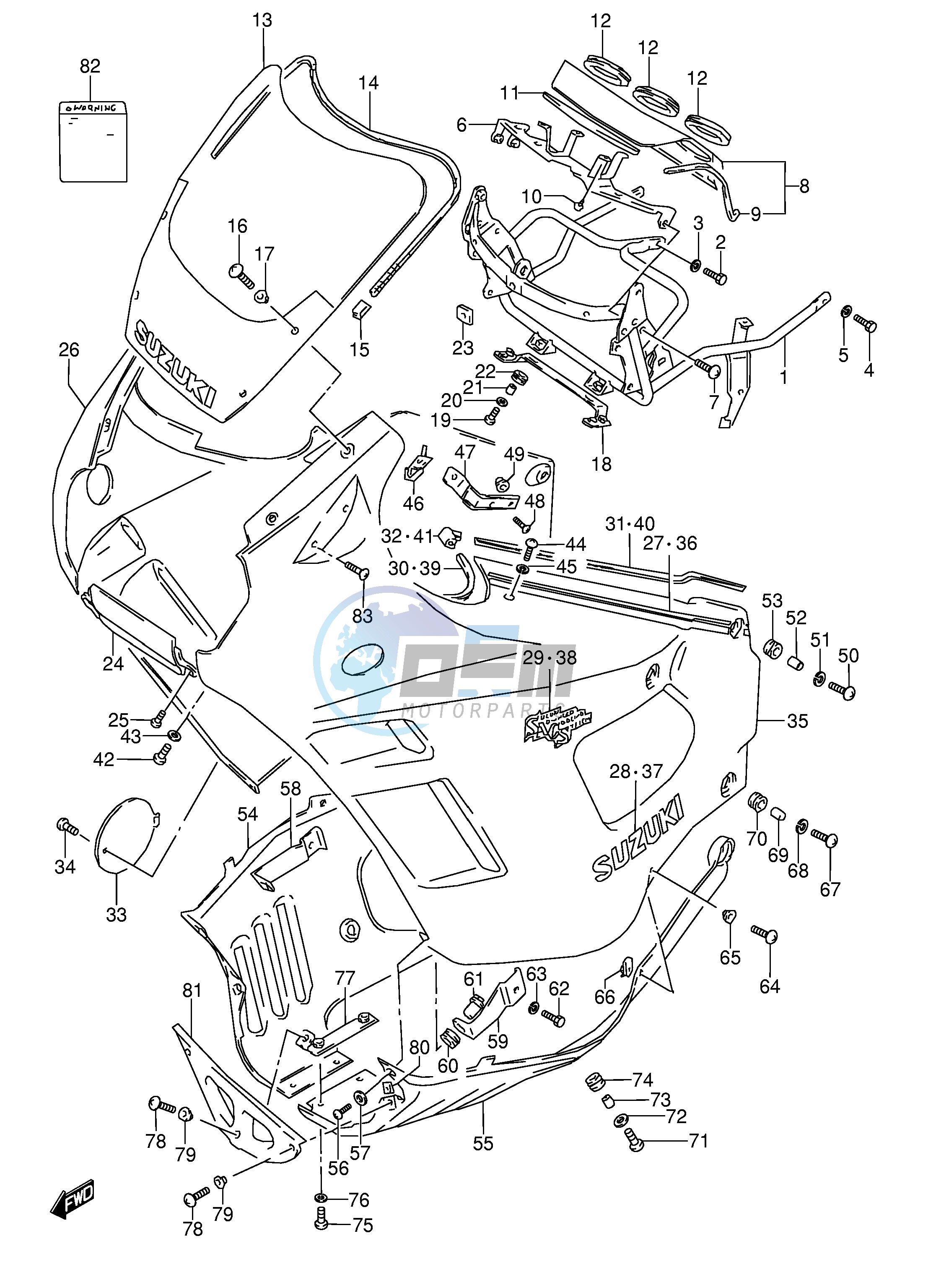 COWLING (MODEL J)