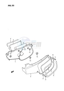 RM80 (E3) drawing FRAME COVER (MODEL G H J K L)