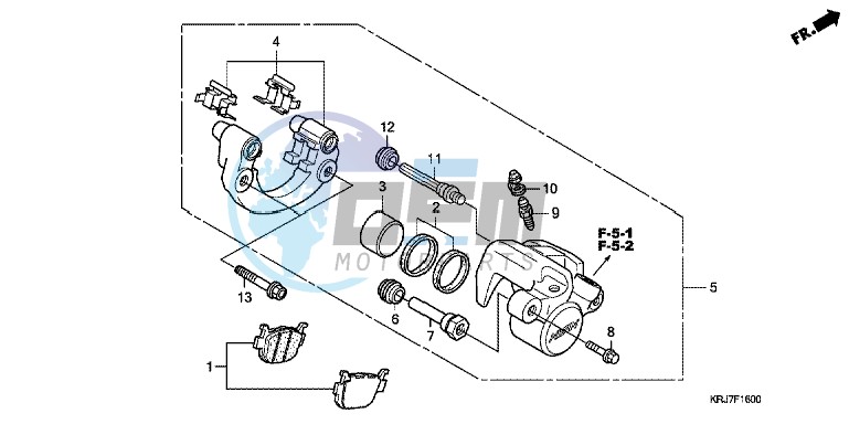 REAR BRAKE CALIPER