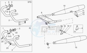 California 1100 Stone - Metal PI Stone/Metal PI drawing Exhaust unit