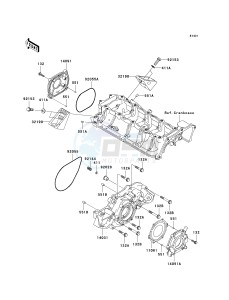 JT 1500 B [ULTRA 250X] (B7F-B8F) B8F drawing ENGINE COVER-- S- -