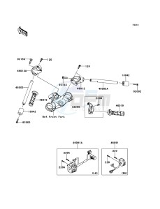 ZZR1400_ABS ZX1400FEFB FR GB XX (EU ME A(FRICA) drawing Handlebar