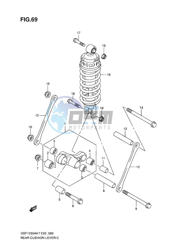 REAR CUSHION LEVER