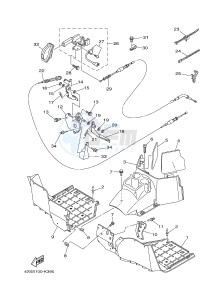 YXR700F YXR7FSPD RHINO 700 SPORTS EDITION (1RBM 1RBN 1RBP) drawing STAND & FOOTREST