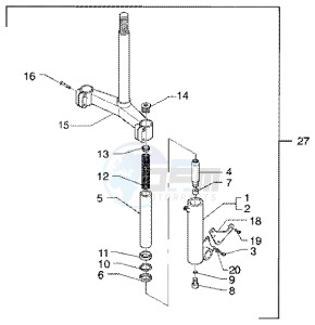 X9 180 Amalfi drawing Fork