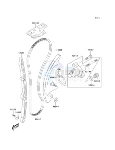 KSF 400 A [KFX400) (A1-A3) [KFX400) drawing CAM CHAIN_TENSIONER