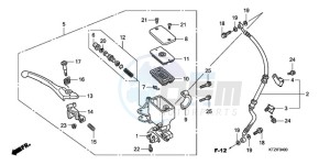 PES125R9 UK - (E / MKH STC) drawing FR. BRAKE MASTER CYLINDER