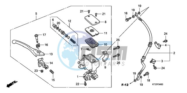 FR. BRAKE MASTER CYLINDER