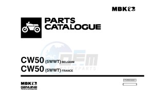 CW50 BOOSTER SPIRIT (5WWT 5WWT) drawing .1-Front-Page