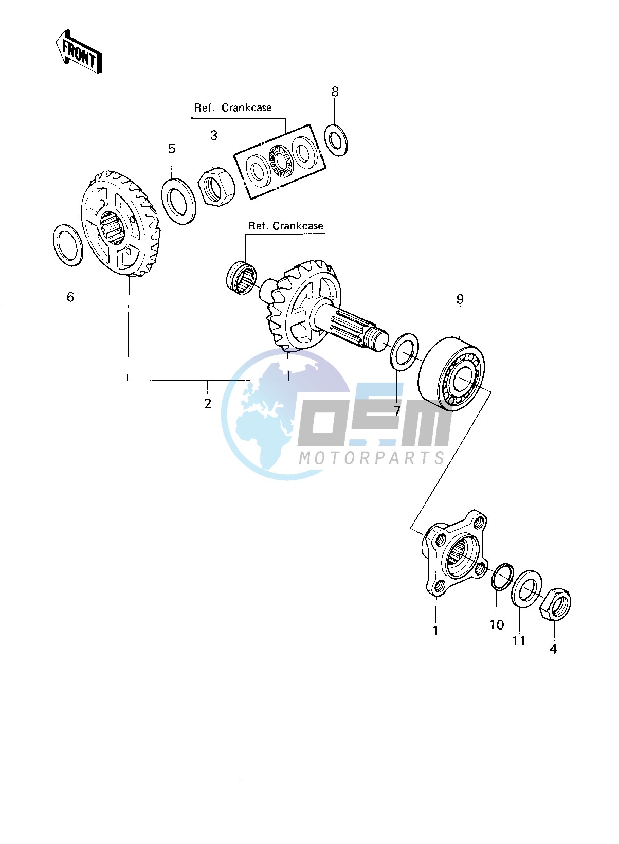 FRONT BEVEL GEARS