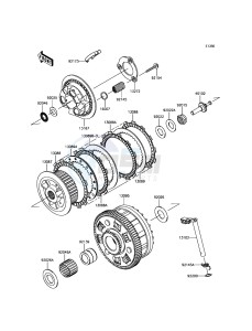 Z900 ABS ZR900BHF XX (EU ME A(FRICA) drawing Clutch