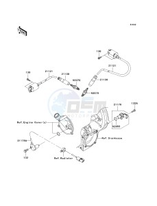 KRF 750 J [TERYX 750 FI 4X4 LE] (J9FA) J9FA drawing IGNITION SYSTEM