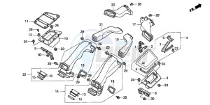 GL1500SE GOLDWING SE drawing AIR DUCT