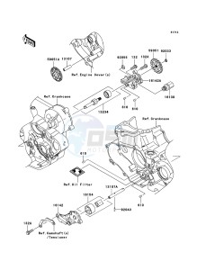 KX450F KX450D7F EU drawing Oil Pump