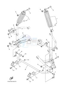 YXM700ES YXM700PSE VIKING EPS SPECIAL EDITION (1XP7) drawing REAR SUSPENSION