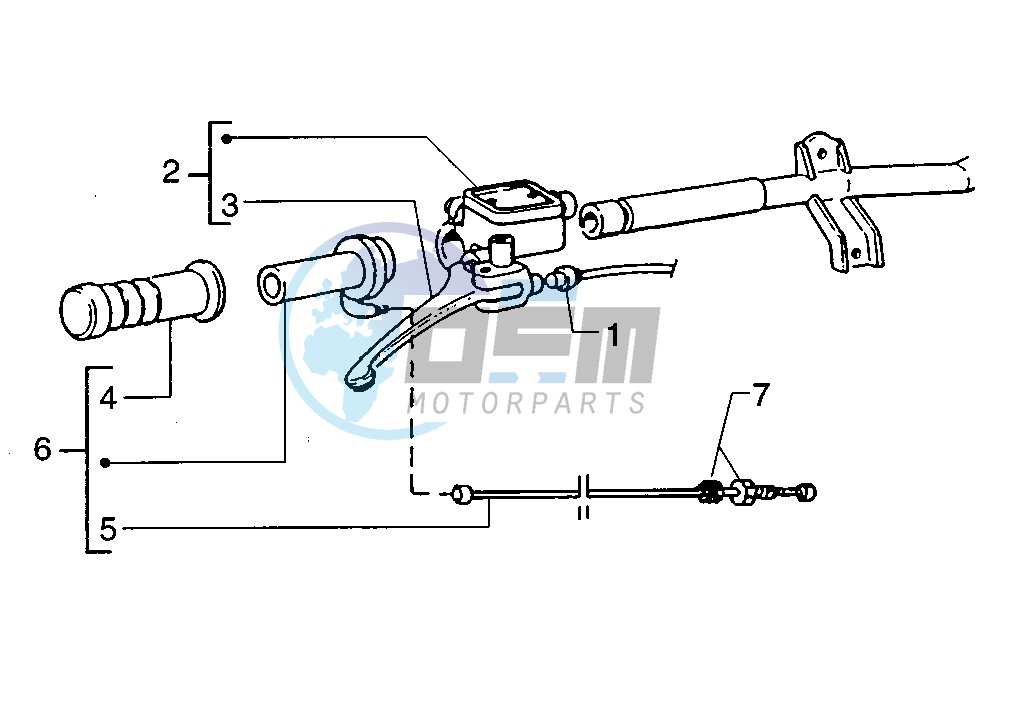 Handlebar parts Right