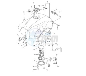 FZ6 S2 600 drawing FUEL TANK