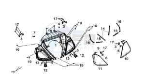 MAXSYM 600 I ABS EXECUTIVE SPORT L6 drawing COWLING SPEEDOMETER