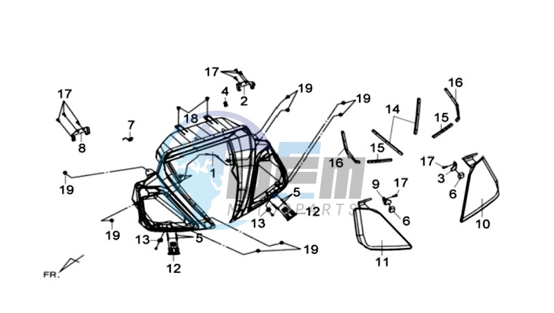 COWLING SPEEDOMETER