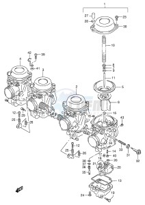 GSX750F (E4) drawing CARBURETOR