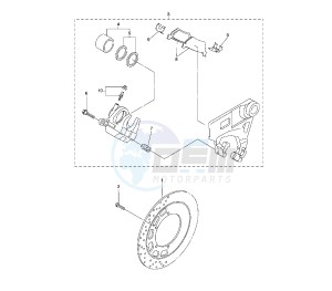 XVS A MIDNIGHT STAR 1300 drawing REAR BRAKE CALIPER