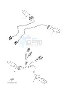 MTN1000 MTN-1000 MT-10 (B67E) drawing FLASHER LIGHT