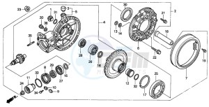 GL1500SE GOLDWING SE drawing FINAL DRIVEN GEAR