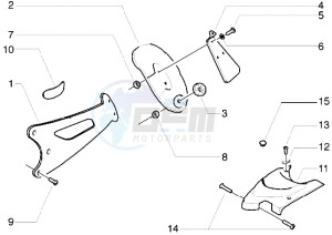 ICE 50 drawing Splash guard bracket-Carburettor cover