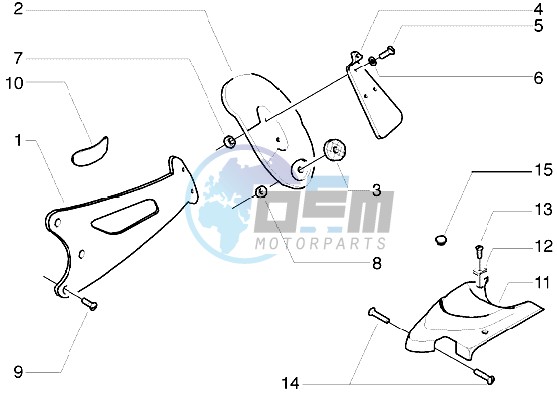 Splash guard bracket-Carburettor cover