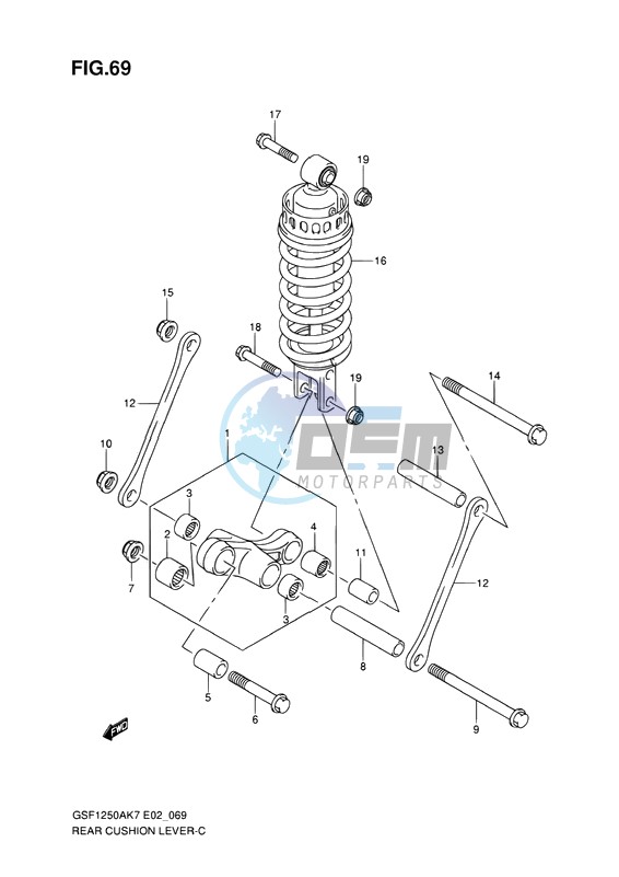 REAR CUSHION LEVER