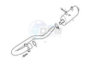 SENDA R EURO 2 - 125 drawing SILENCER