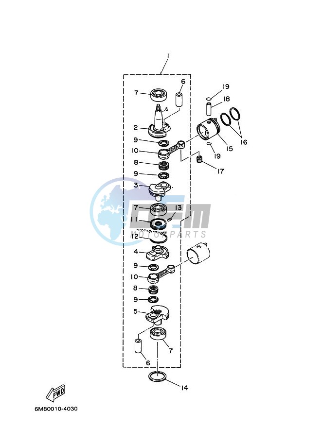 CRANKSHAFT--PISTON