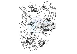 XV S VIRAGO 250 drawing CYLINDER HEAD