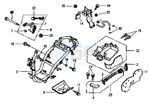 ATTILA - 150 cc drawing FRAME