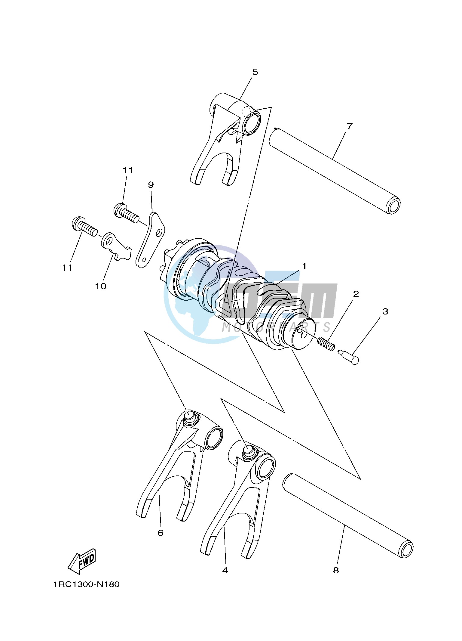 SHIFT CAM & FORK