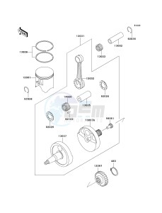 KX 500 E (E15-E16) drawing CRANKSHAFT_PISTON-- S- -