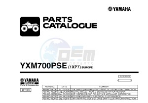 YXM700ES YXM700PSE VIKING EPS SPECIAL EDITION (1XP7) drawing .1-Front-Page