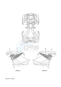 YFM700FWAD YFM70GPAJ GRIZZLY 700 EPS (B1AD) drawing GRAPHICS