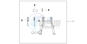 XL125VA E / MKH drawing MAIN STAND