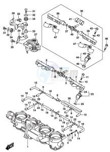 GSX-R1000 ARZ drawing THROTTLE BODY