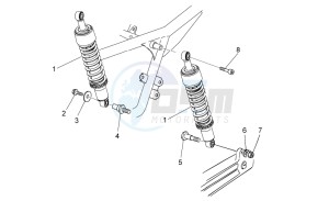 V7 Special - Stone 750 drawing Rear shock absorber