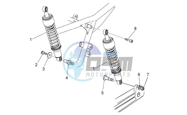 Rear shock absorber