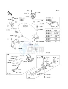 EX 500 D [NINJA 500R] (D6F-D9F) D6F drawing FUEL TANK